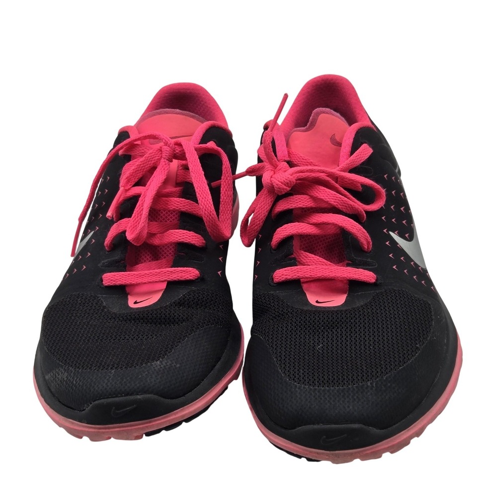 Nike Shoes Youth Size 6Y Black Pink Mesh Running Athletic Sneakers 631485-004